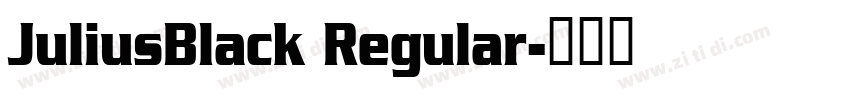 JuliusBlack Regular字体转换